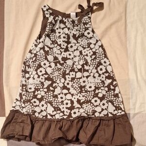 Brown Floral Butterfly Dress